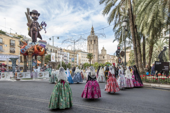 Valencia festival Las Fallas is both a celebration of the coming spring and a farewell to winter.