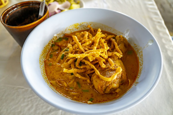 Khao Soi: Chiang Mai’s famous noodle dish combines spicy and sour, salty and sweet.