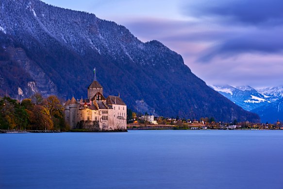 The forever appealing Chillon Castle on the lake.