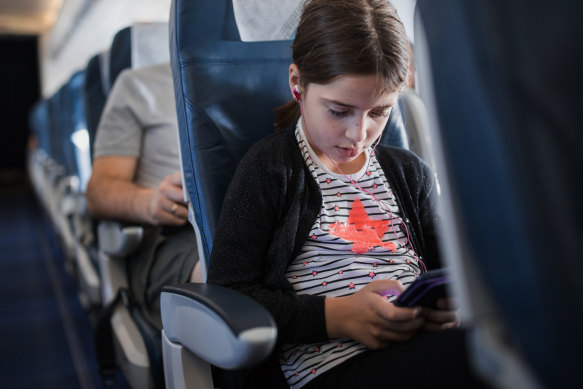 Australian airlines charge a small fee to look after kids travelling alone.