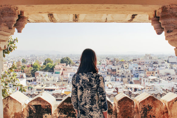 On tour in Udaipur, Rajasthan.