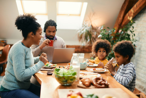 A dining table is rarely just a place for eating.