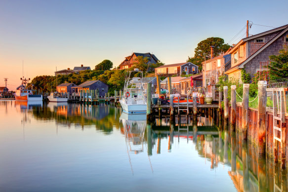 A fishing village in Martha’s Vineyard.