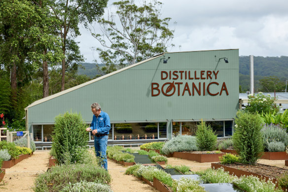 Ian Moore’s three-acre garden-flanked Distillery Botanica site.