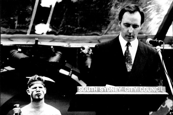 Paul Keating delivers his historic address in Redfern in 1992.