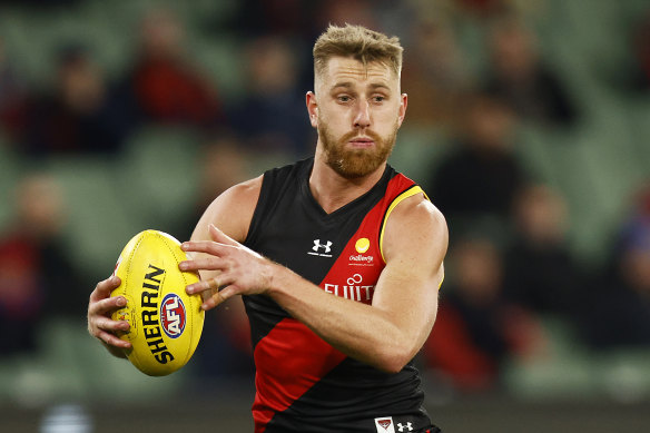 Dyson Heppell will miss Essendon’s clash with the Crows.
