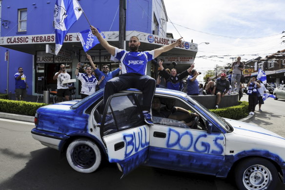 Canterbury fans were out in force before the 2012 grand final.