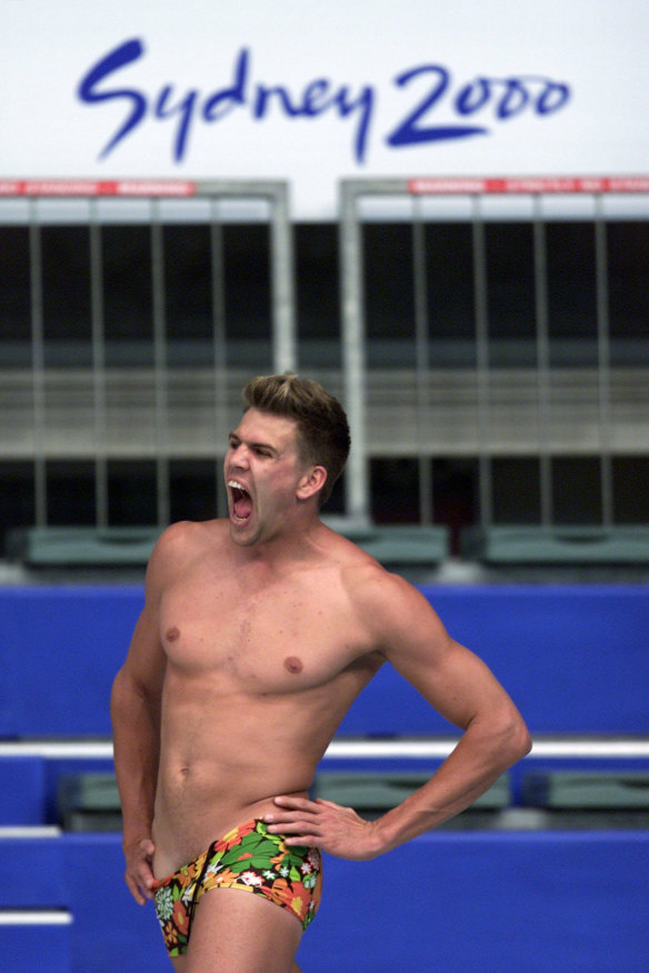 American Gary Hall jnr in Sydney in 2000.