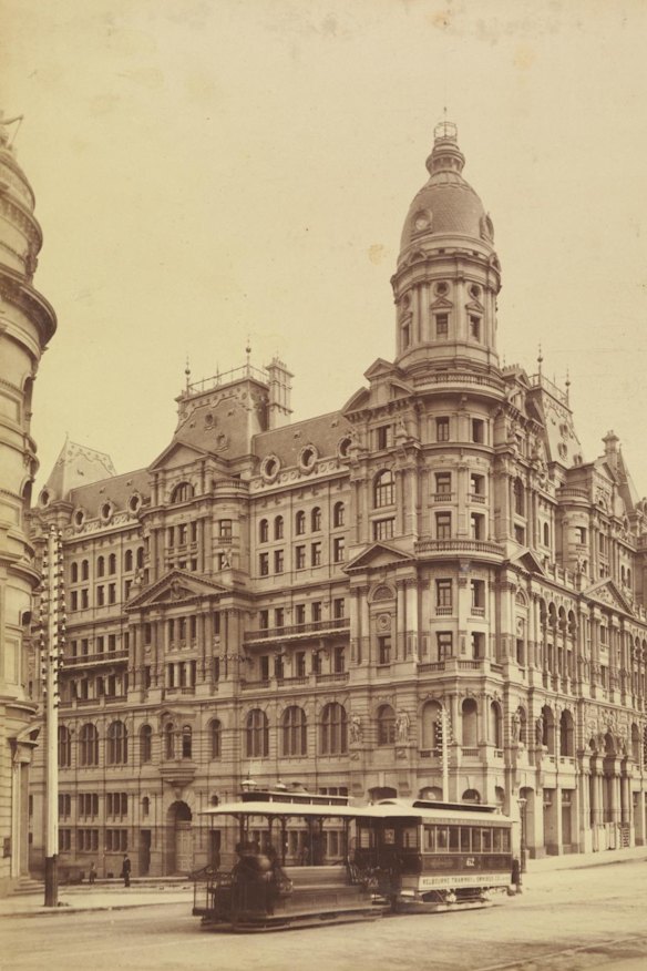 The Federal Coffee Palace, Melbourne, in the 1890s. It was demolished in 1973.