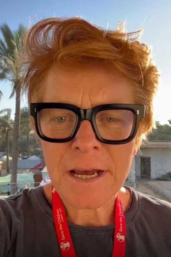 Rachael Cummings from Save The Children in Gaza