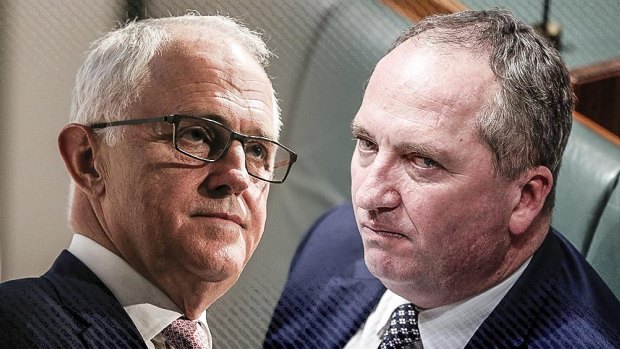 Malcolm Turnbull and Barnaby Joyce have gone head to head in a war of words.