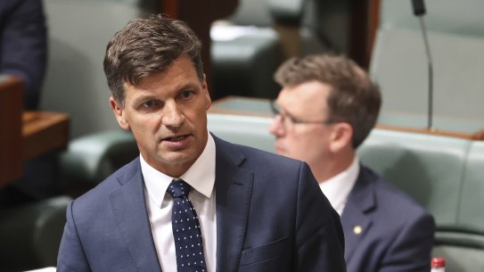 Energy and Emissions Reduction Minister Angus Taylor.