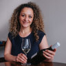 Sommelier Angelica Nohra in her Surry Hills restaurant The Blue Door. Nohra has an exclusively NSW wine list.