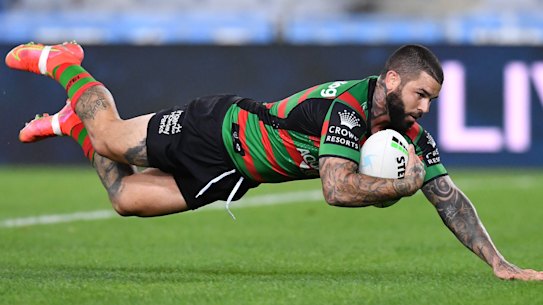 2021 NRL Round 05 - South Sydney Rabbitohs v Brisbane Broncos, Stadium Australia, 2021-04-08. Digital image by Robb Cox ï¿½ NRL Photos Adam Reynolds