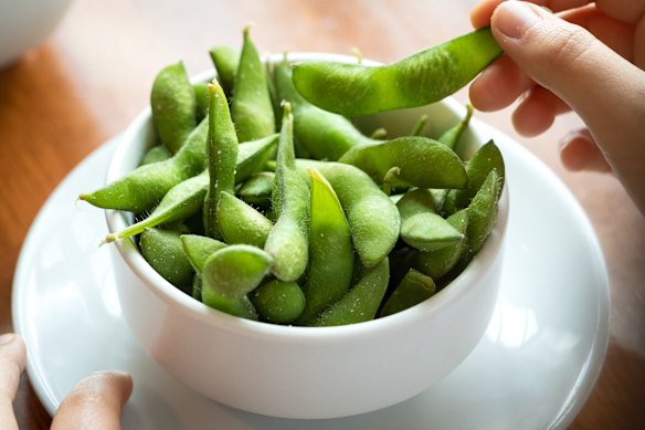 Edamame beans make the perfect snack.