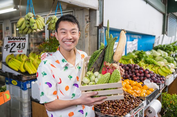 El vendedor de frutas Thanh Truong, también conocido como Fruit Nerd. 