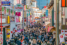 Tokyo has seen a huge influx of visitor numbers.