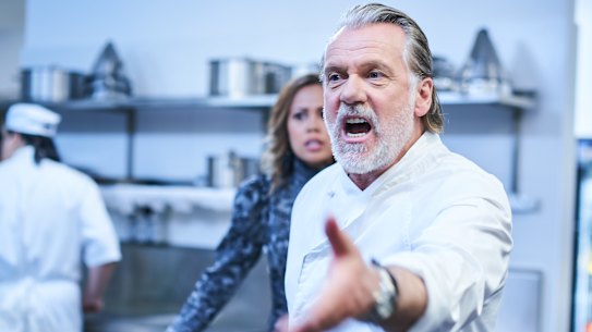 Angry chef Easton West (played by Erik Thomson) has some home truths coming his way in ABC’s Aftertaste.