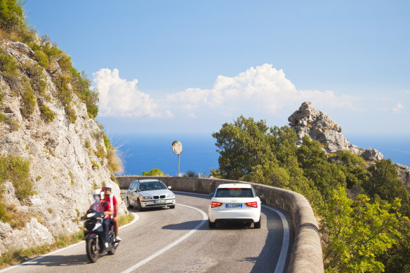 Italy’s winding country and mountain roads are more likely to have you in a flap than its drivers.