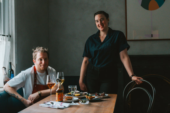 British chef Mark Hannell and front-of-house expert Rebecca Baker met working at Nopi in London. 