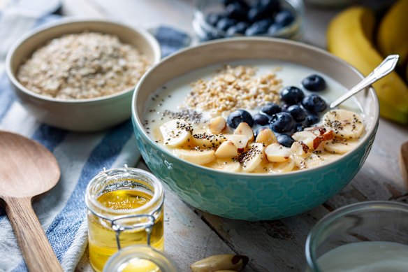 Sprinkle chia for heart-healthy omega-3 fatty acids and nutrients including magnesium, niacin, phosphorus and zinc. 