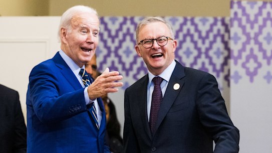 US President Joe Biden and Prime Minister Anthony Albanese met on the sidelines of the East Asia Summit.