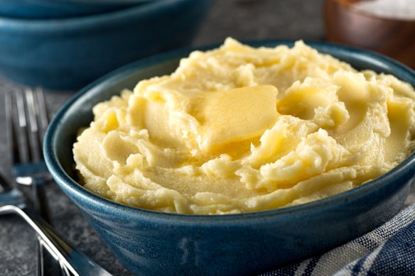 Enjoy mashed potato in moderation, as all that butter and cream isn’t helping anyone’s health.