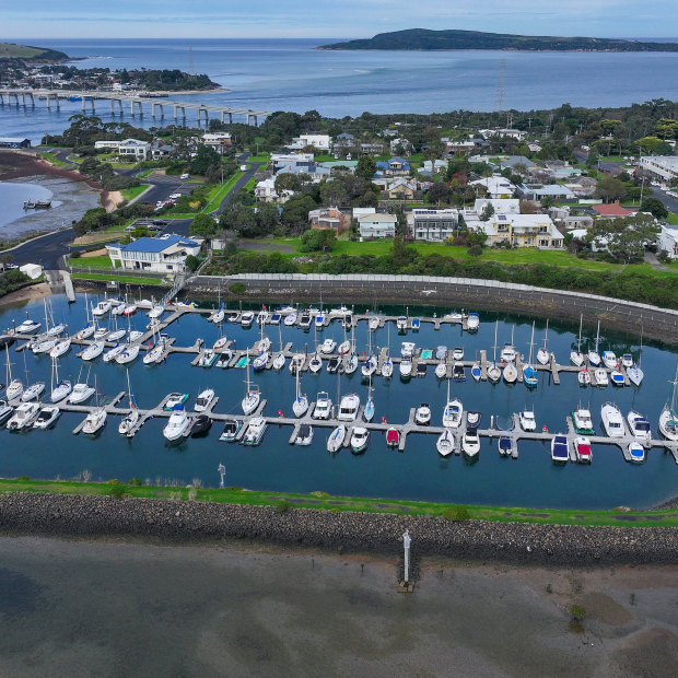 Newhaven Marina at Phillip Island. 