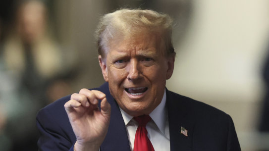 Former US president Donald Trump.