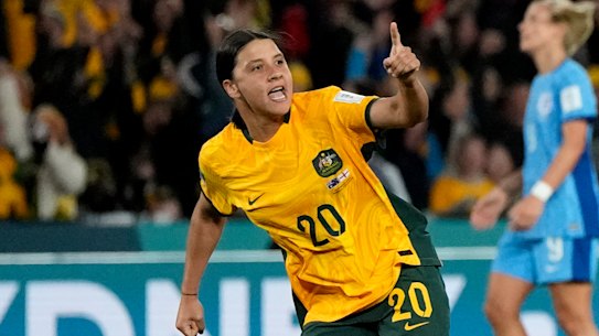 Matildas superstar Sam Kerr continues to work on her return from a serious knee injury.