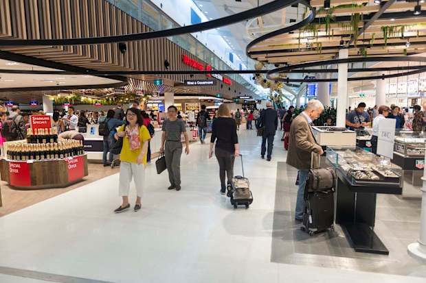 Plenty of duty free but no supermarket.