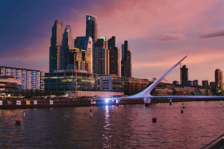 Puerto Madero skyline from Buenos Aires Cruise Port.