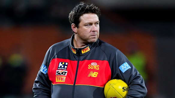 Former Gold Coast Suns coach Stuart Dew.