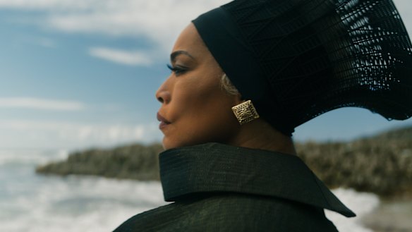 Angela Bassett as Ramonda in a scene from Black Panther: Wakanda Forever.