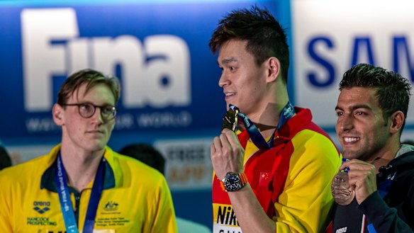Mack Horton refused to stand on a podium with Sun Yang at the world championships and may have done the same in Tokyo.