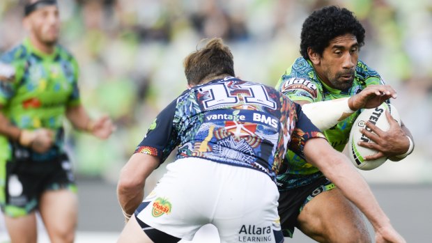 The Canberra Raiders take on the North Queensland Cowboys in Round 11 of the NRL.
