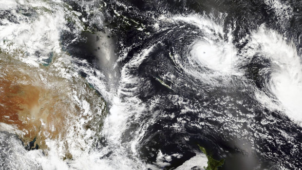 Cyclone Yasa over Fiji.