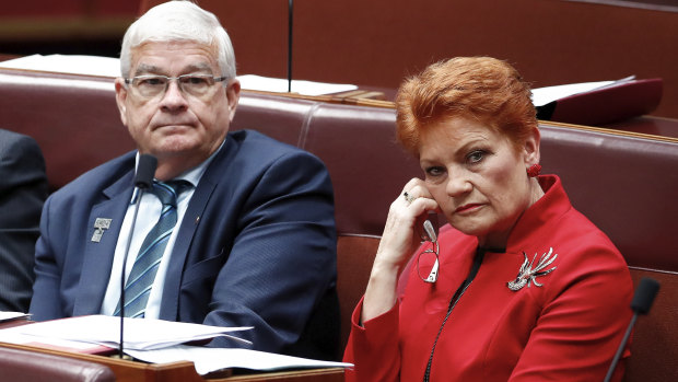 The political relationship between Brian Burston and Pauline Hanson has been destroyed.