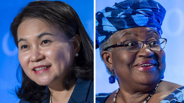Yoo Myung-hee and Ngozi Okonjo-Iweala qualified for the final round in a race expected to end in the coming weeks. 
