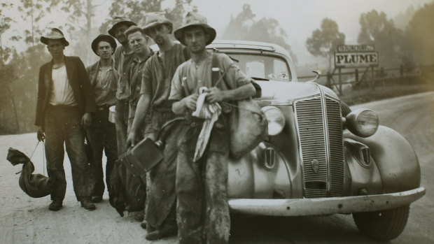 People rescued from the bush fires.