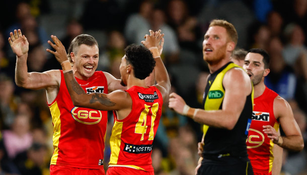 It was a tough night for Nick Vlastuin and Richmond against Gold Coast.