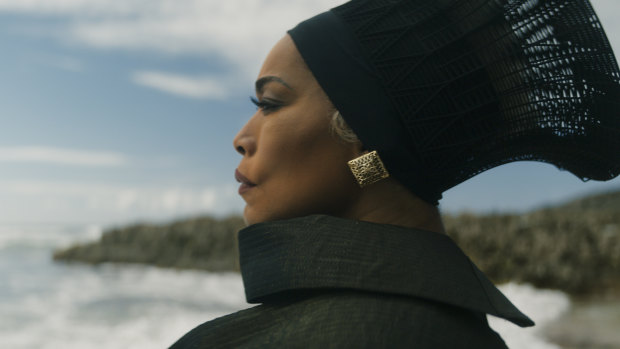 Angela Bassett as Ramonda in a scene from Black Panther: Wakanda Forever.