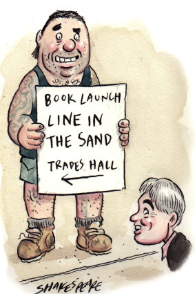 The launch of Line in the Sand has gained a little help from the CFMEU.