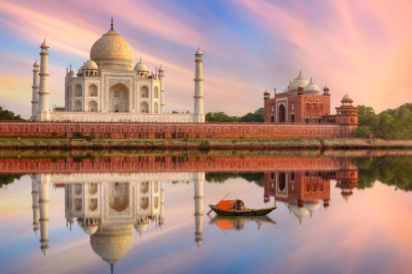 The Taj Mahal is always busy, but some times are quieter than others.