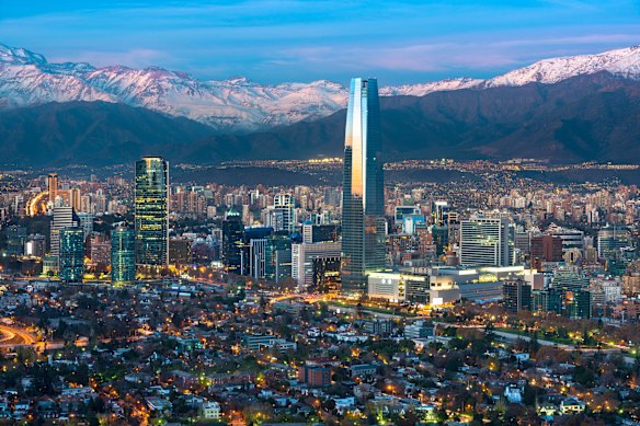 Most Australians headed to South America arrive in Santiago.