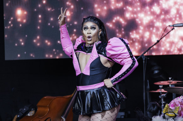 Kween Kong was one of the comperes for the evening.