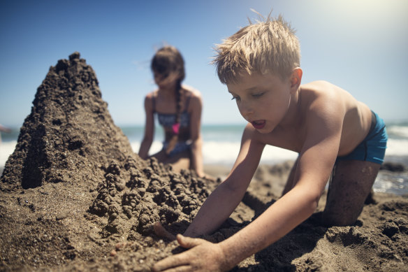 On the upside, watching kids build sandcastles is one of the undisputed joys of parenthood.
