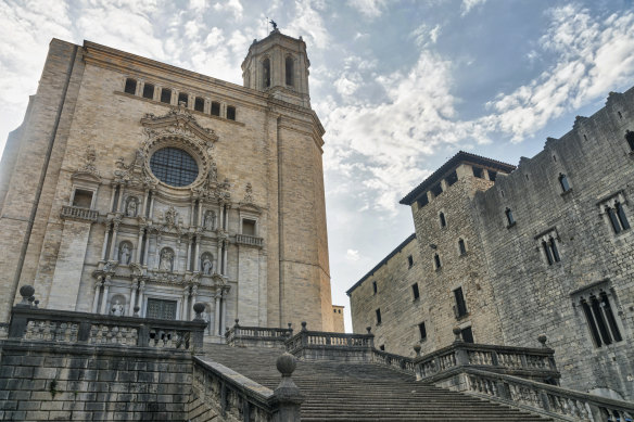 The Girona Cathedral, as featured in Game of Thrones, one of the Spanish city’s most emblematic monuments