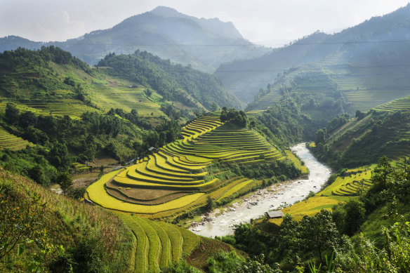 North of Hanoi, the rippling hills are the home of Vietnam’s minority hill tribes.