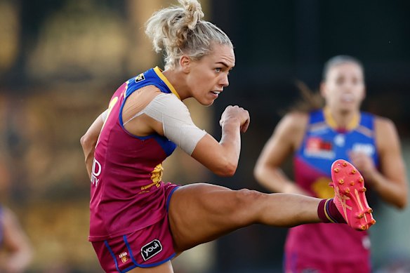 Irishwoman Orla O’Dwyer is a two-time AFLW premiership star.